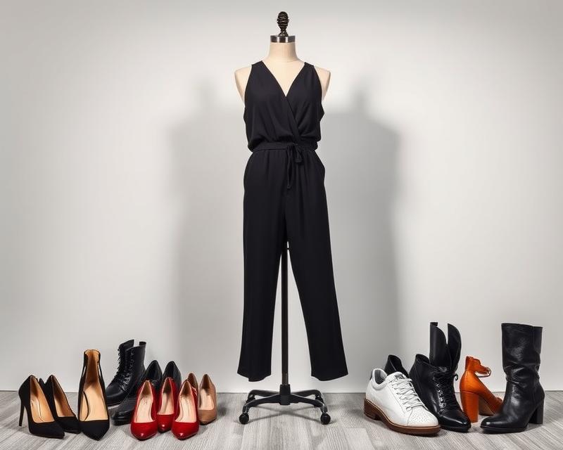 Jakie buty pasują do czarnego kombinezonu? Przewodnik stylizacji