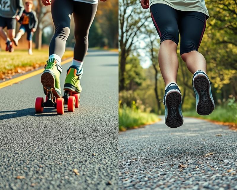 Rolki czy bieganie: Porównanie korzyści i zagrożeń zdrowotnych