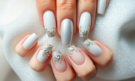 Paznokcie do srebrnej sukienki – idealne kolory i zdobienia